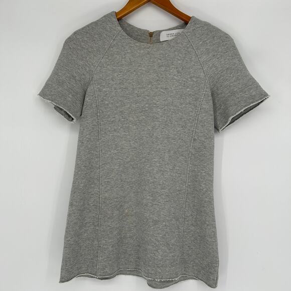 10 Crosby Derek Lam Tops - DEREK LAM 10 CROSBY Sweatshirt Dress Top Womens 2 Grey Tunic Shirt Preppy Casual